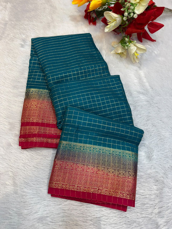 Mysore Crepe Silk Saree | Zari Work | MCS25