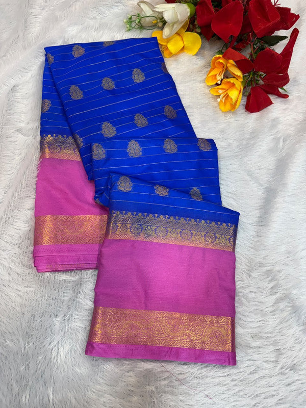 Mysore Crepe Silk Saree | Zari Work | MCS37