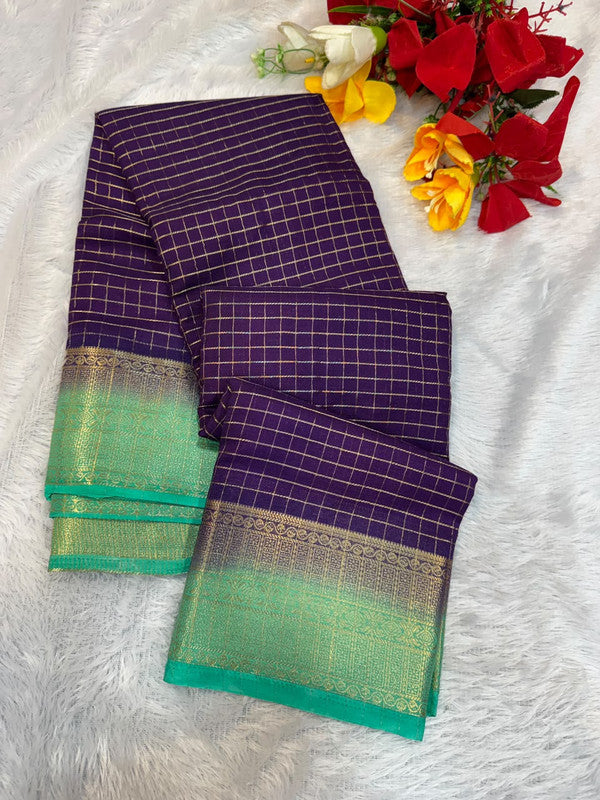 Mysore Crepe Silk Saree | Zari Work | MCS39