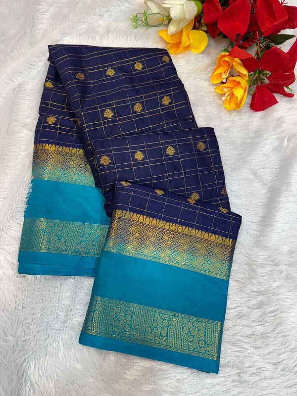 Mysore Crepe Silk Saree | Zari Work | MCS44