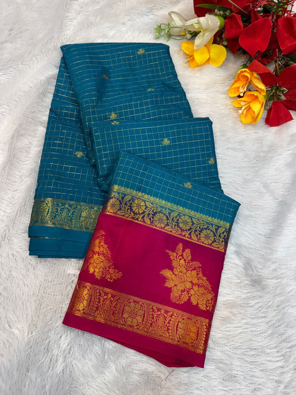 Mysore Crepe Silk Saree | Zari Work | MCS42