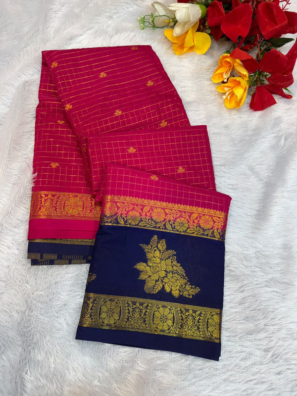 Mysore Crepe Silk Saree | Zari Work | MCS46