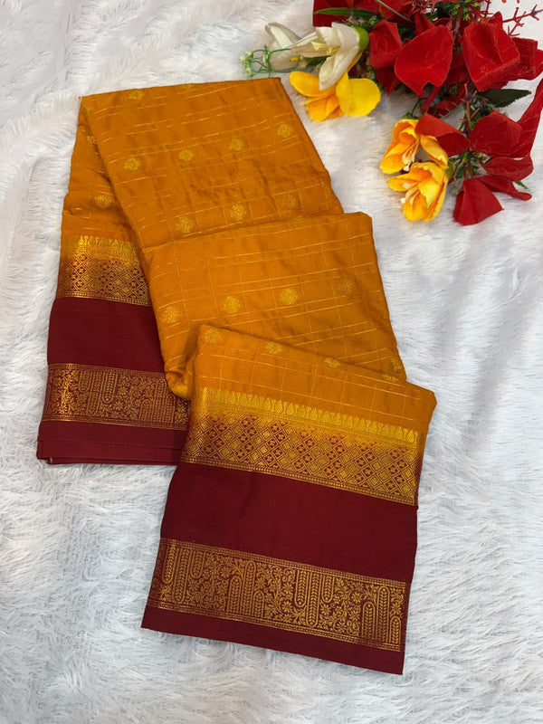 Mysore Crepe Silk Saree | Zari Work | MCS56