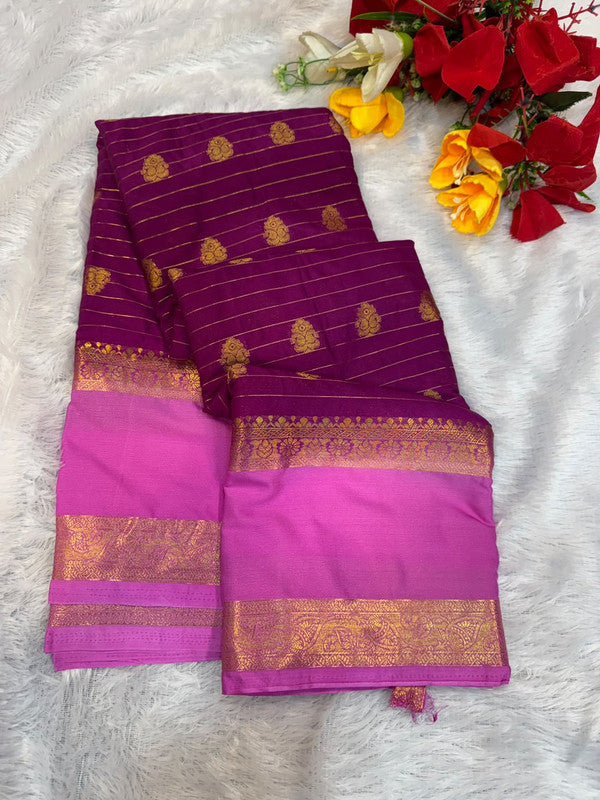 Mysore Crepe Silk Saree | Zari Work | MCS61