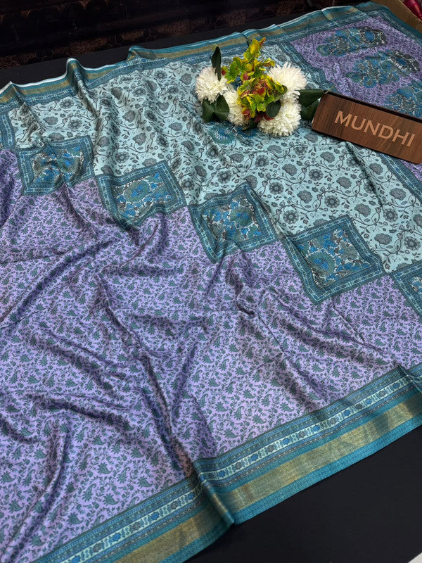 Rashika Fancy Saree with zari and print design