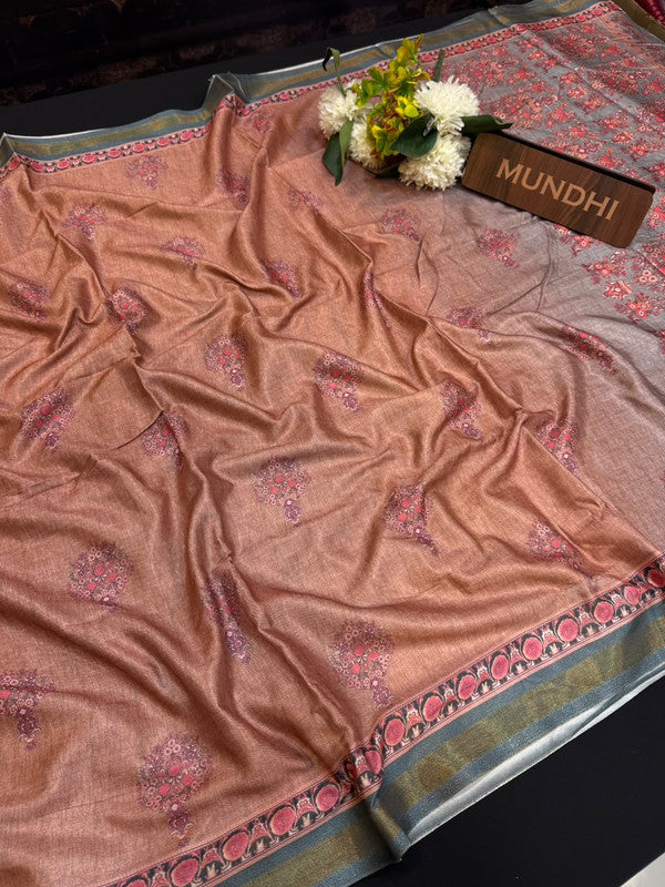 Rashika Fancy Saree with zari and print design