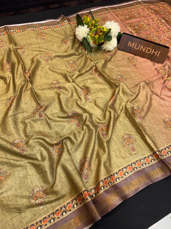 Rashika Fancy Saree with zari and print design