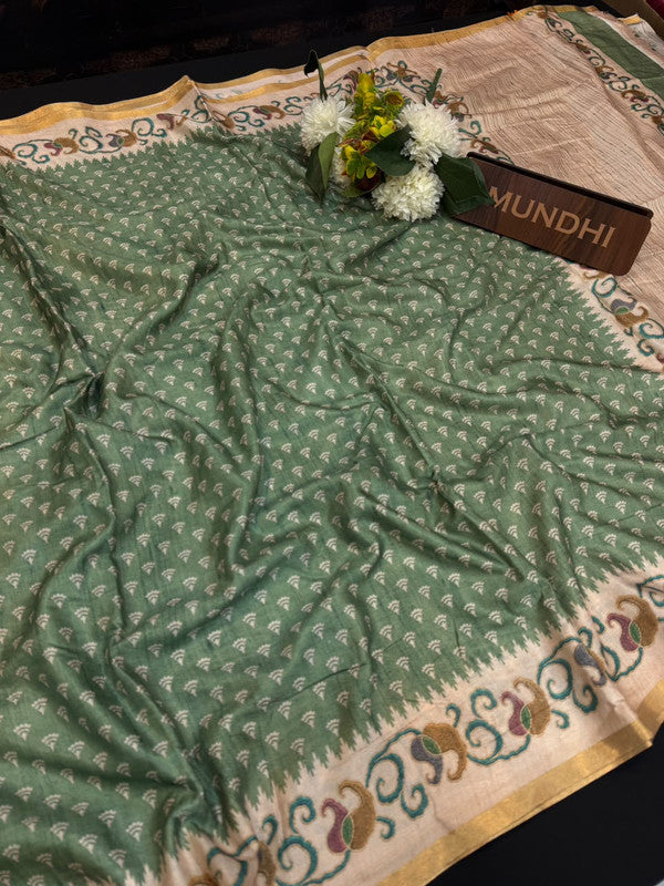 Rashika Fancy Saree with zari and print design