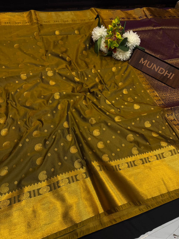 Upgrade your saree collection with the Vennila Semi Silk Saree and bring effortless elegance to every occasion. 