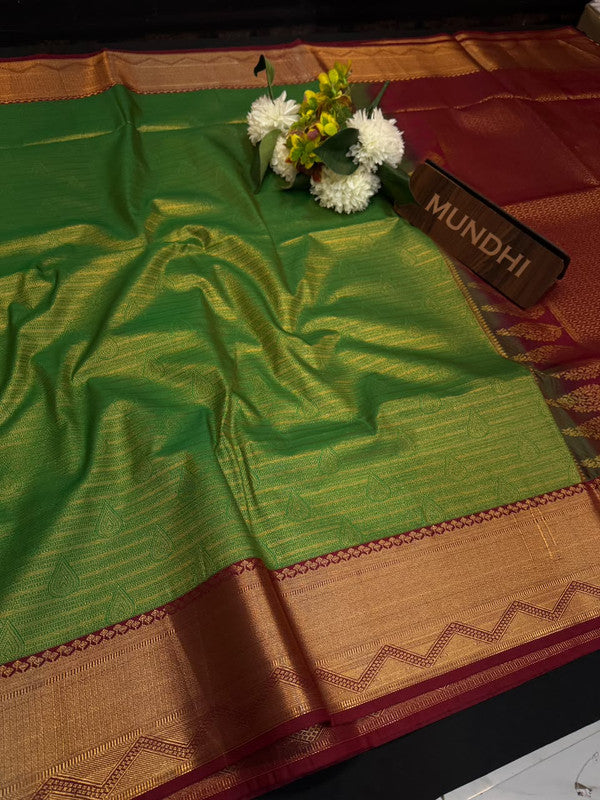 Upgrade your saree collection with the Vennila Semi Silk Saree and bring effortless elegance to every occasion. 