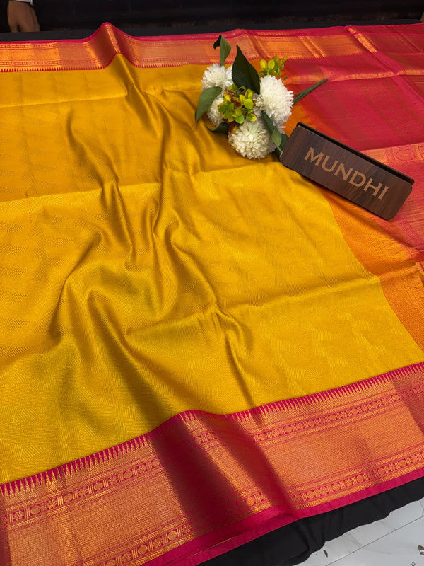 Upgrade your saree collection with the Vennila Semi Silk Saree and bring effortless elegance to every occasion. 