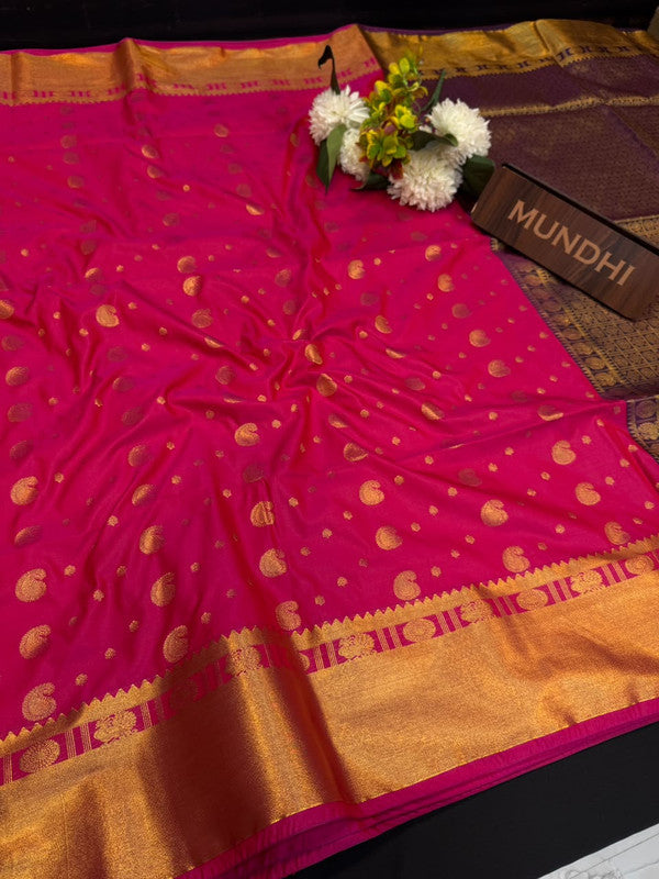 Upgrade your saree collection with the Vennila Semi Silk Saree and bring effortless elegance to every occasion. 