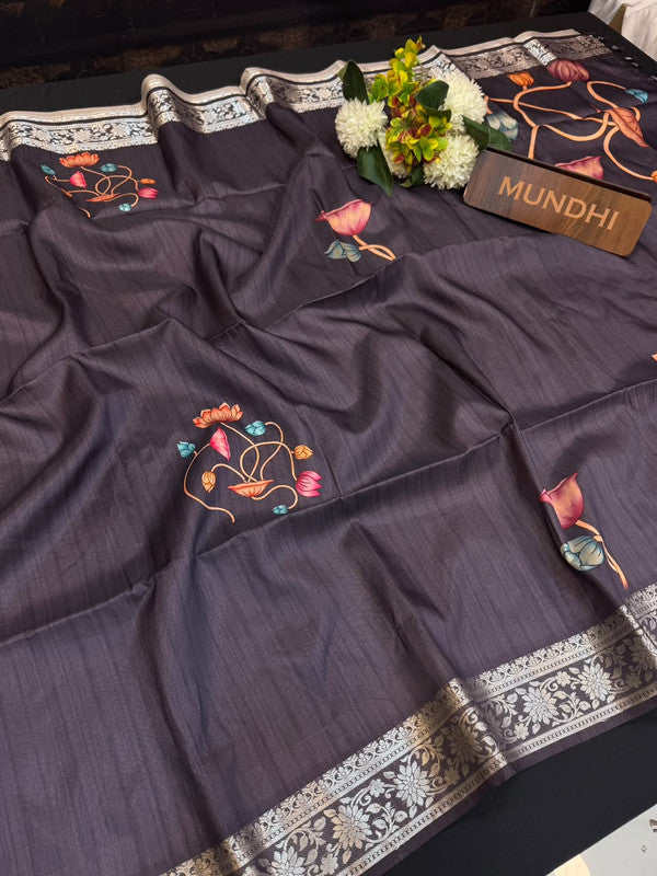 Tussar Silk Fancy Saree | Zari Fancy Saree| BLR70