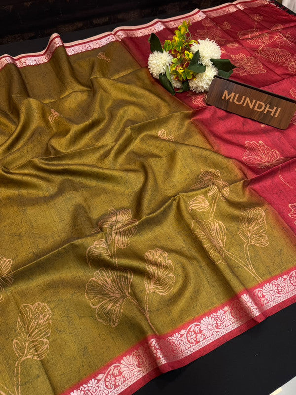 Tussar Silk Fancy Saree | Zari Fancy Saree| BLR73