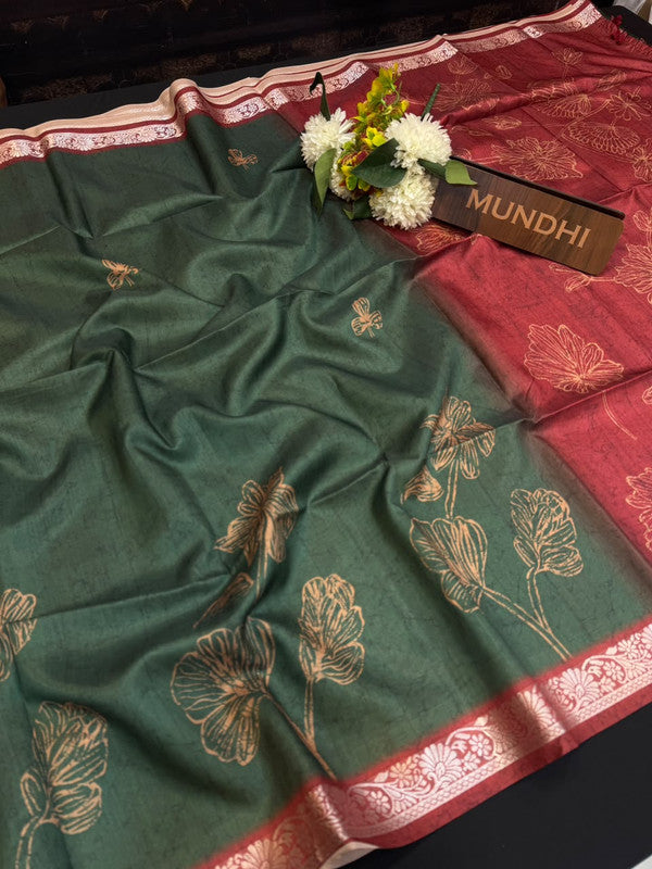Tussar Silk Fancy Saree | Zari Fancy Saree| BLR76