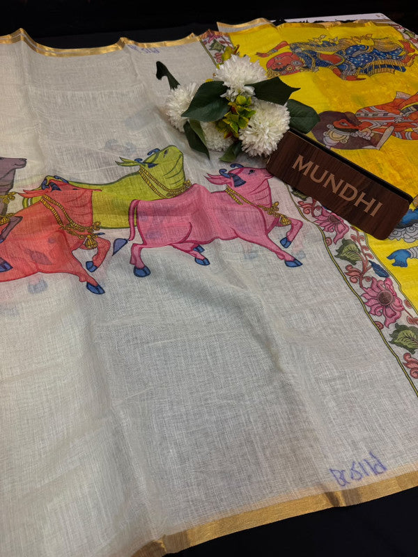 Lilan Latkan Fancy Silk Saree with Zari Work