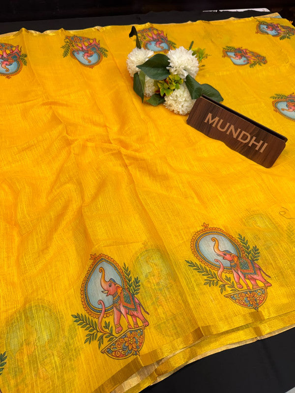 Lilan Latkan Fancy Silk Saree with Zari Work