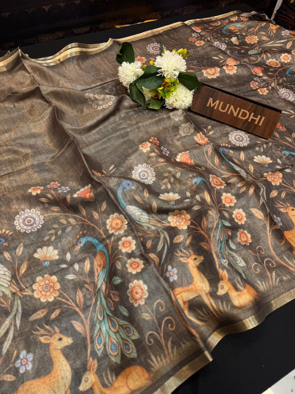 Ridhima Fancy Silk Saree with Zari Work| RF03