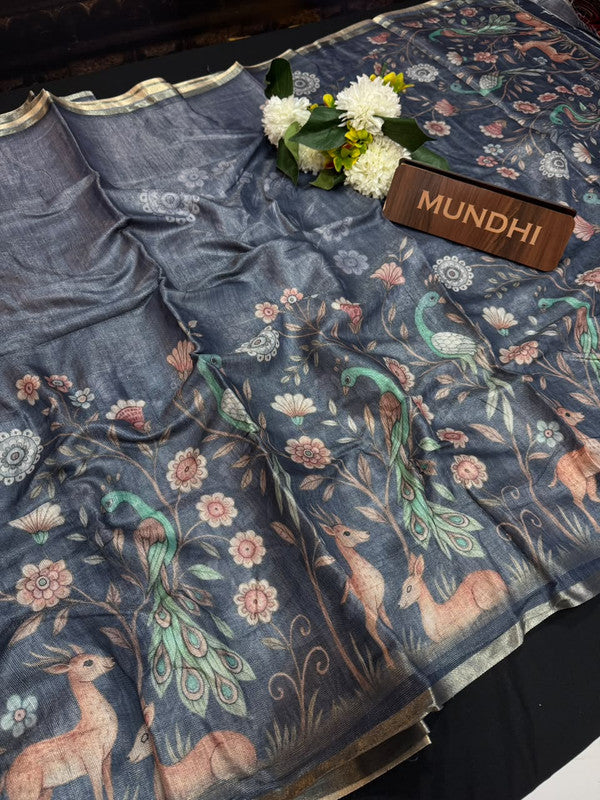 Ridhima Fancy Silk Saree with Zari Work| RF02