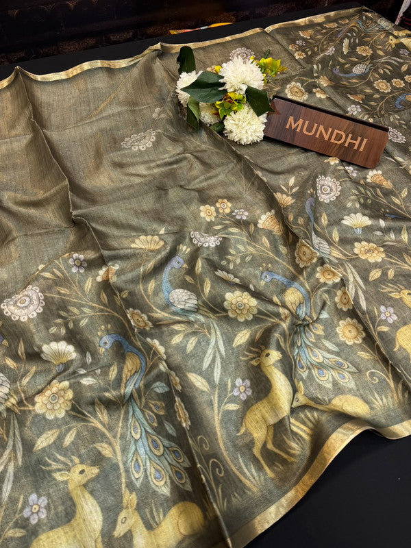 Ridhima Fancy Silk Saree with Zari Work| RF04