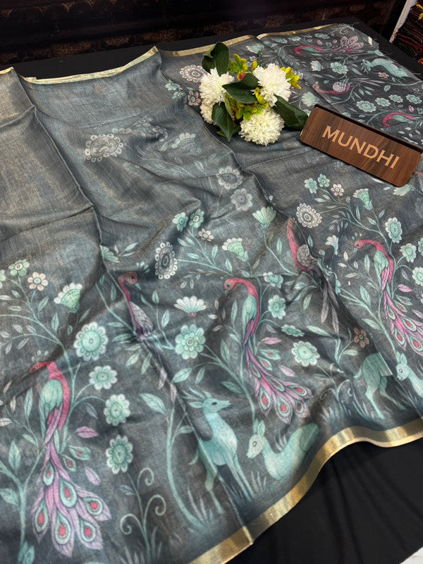 Ridhima Fancy Silk Saree with Zari Work| RF17