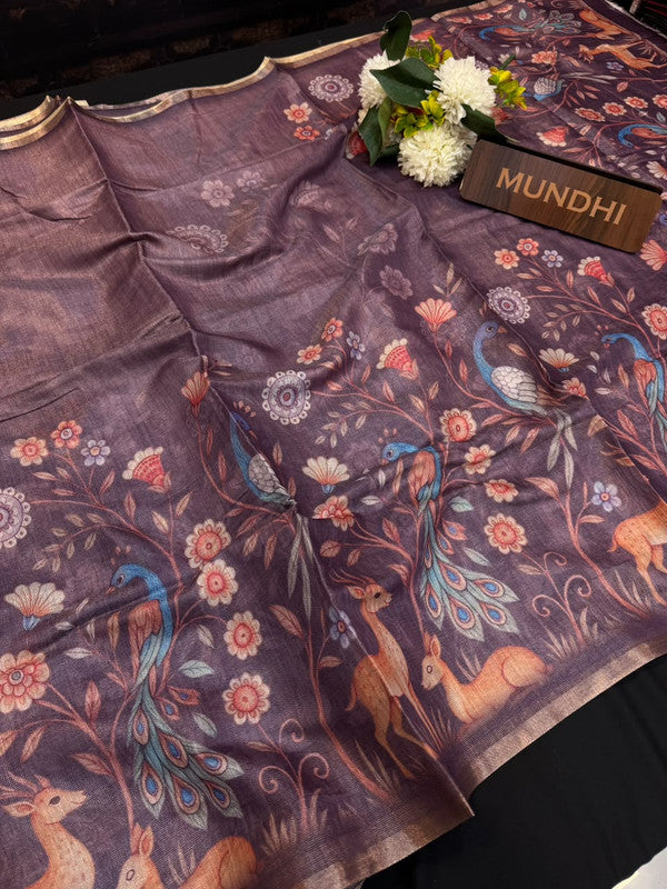 Ridhima Fancy Silk Saree with Zari Work| RF18