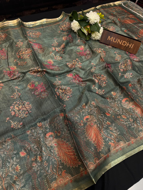 Ridhima Fancy Silk Saree with Zari Work| RF22