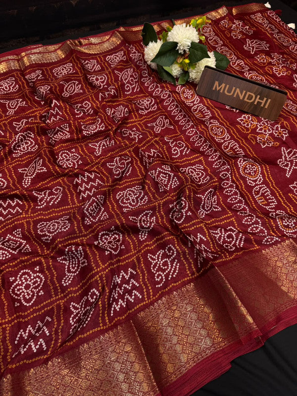 Kesar Fancy Silk Saree with elegant zari work and contrast blouse