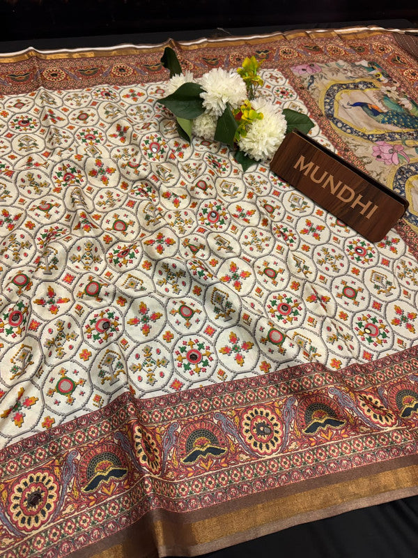 Siddhanth Maheshwari Mayura Fancy Silk Saree with Zari Work| MAW02