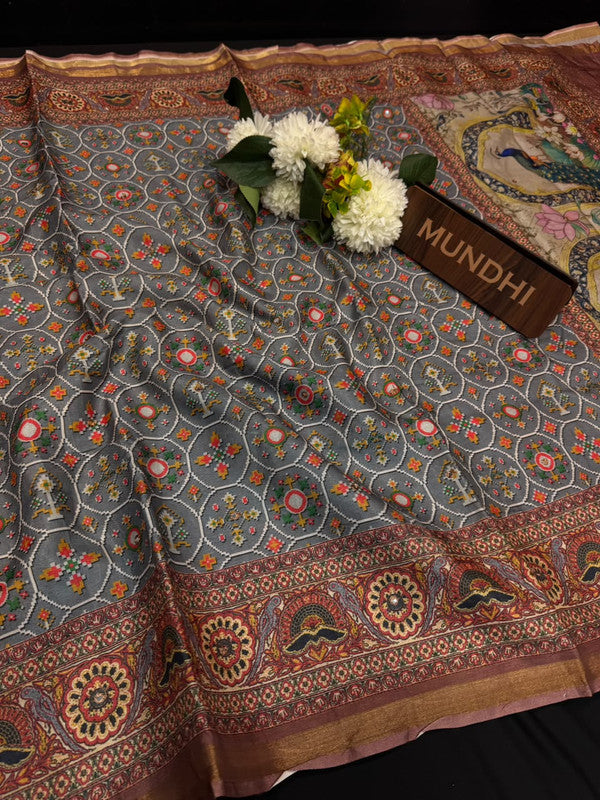 Siddhanth Maheshwari Mayura Fancy Silk Saree with Zari Work| MAW05