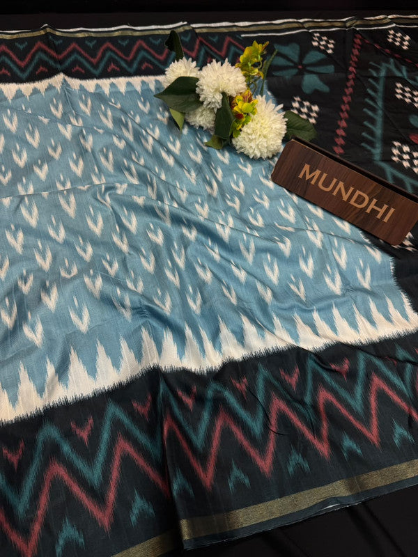 Madhubani Fancy Silk Saree with Elegant Zari Work|  MDB12