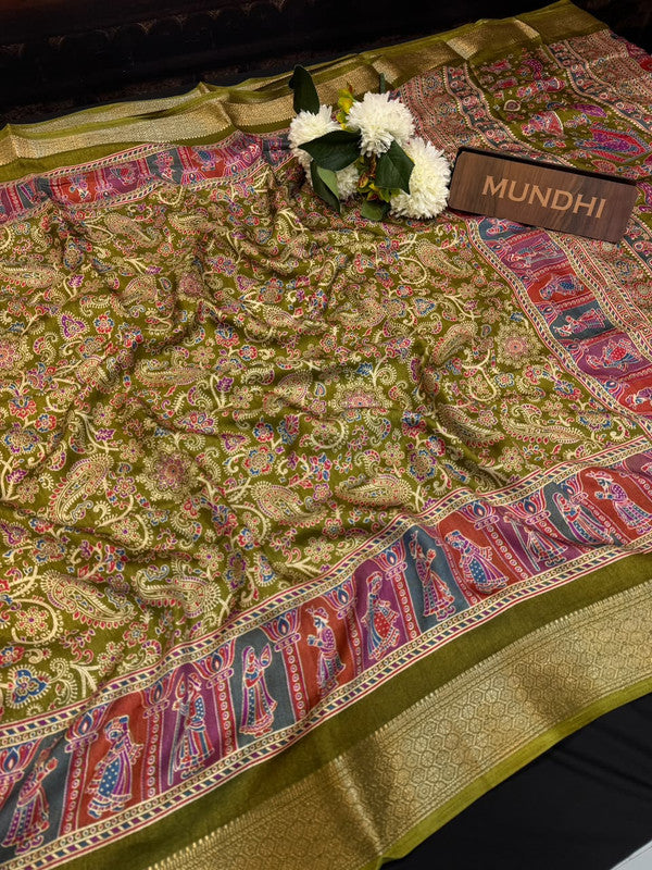 Siddharth Rajwada Threads Elegance Fancy Saree | Zari Work | ST93