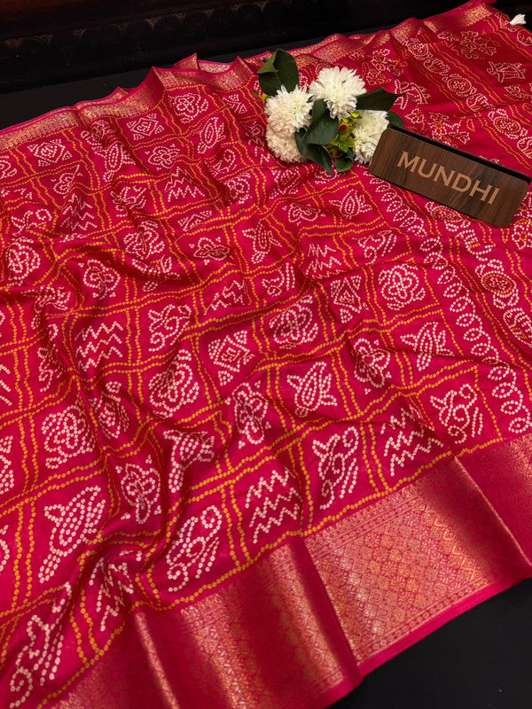 Kesar Fancy Silk Saree with elegant zari work and contrast blouse
