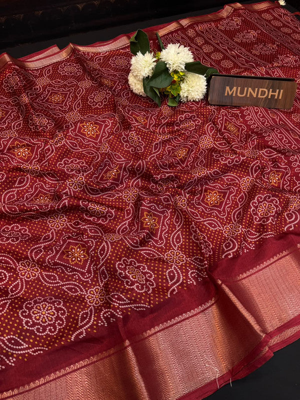 Kesar Fancy Silk Saree with elegant zari work and contrast blouse