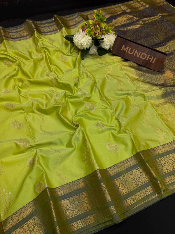 Vegan Silk Saree with |Zari Work for Women| VG22