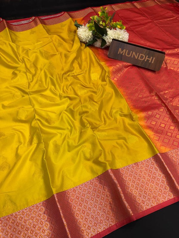 Vegan Silk Saree with |Zari Work for Women| VG30
