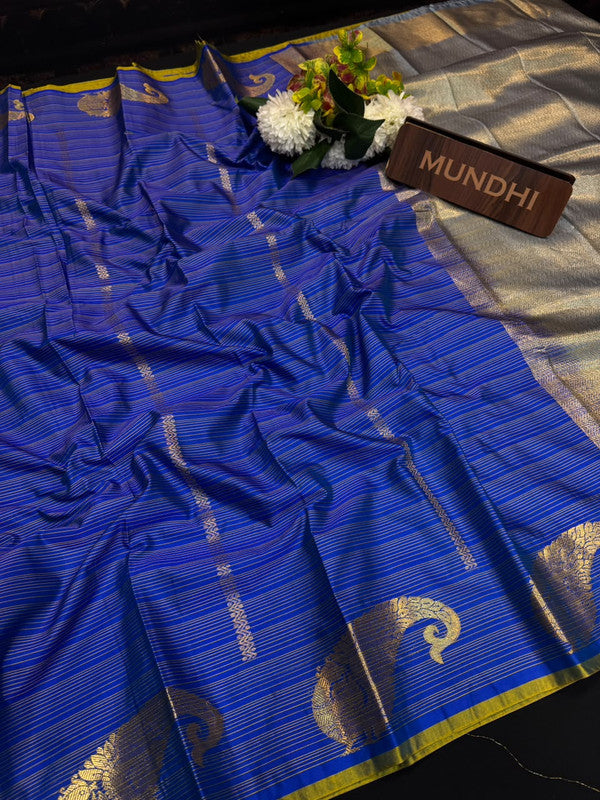 Vegan Silk Saree with |Zari Work for Women| VG35