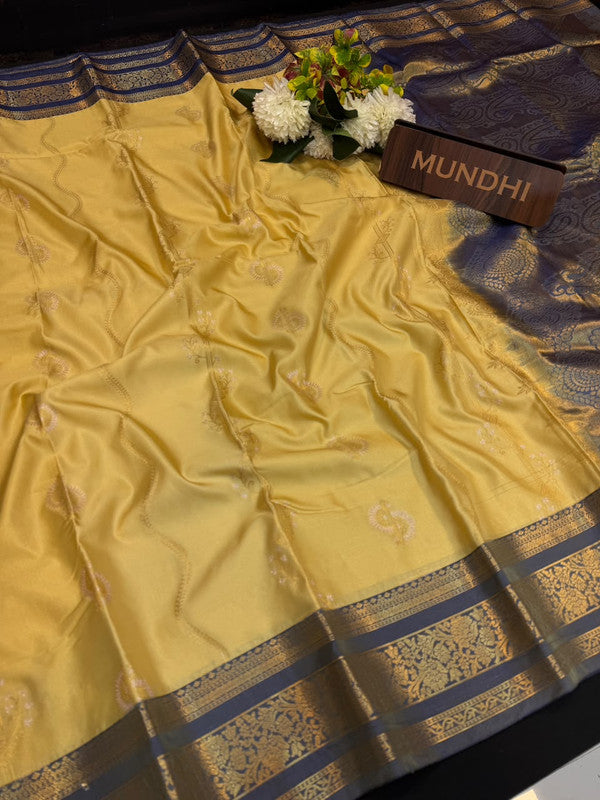 Vegan Silk Saree with |Zari Work for Women| VG51