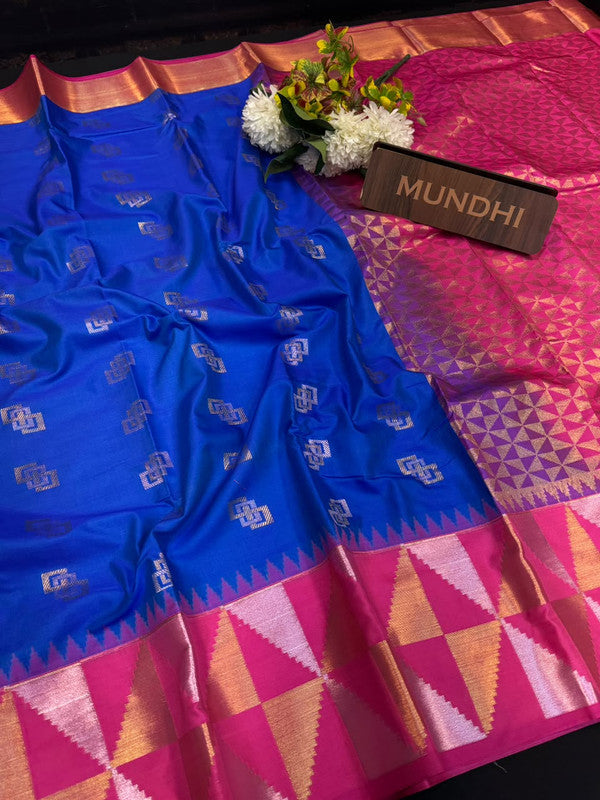 Vegan Silk Saree with |Zari Work for Women| VG70