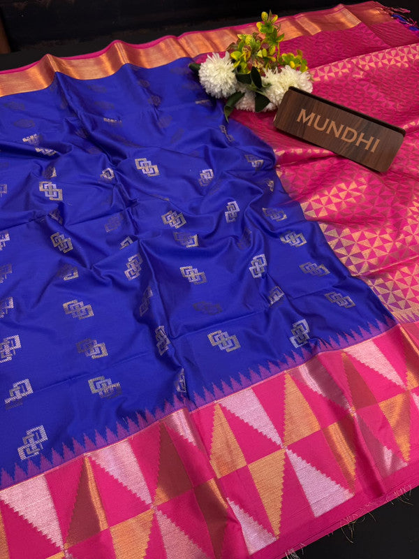 Vegan Silk Saree with |Zari Work for Women| VG85