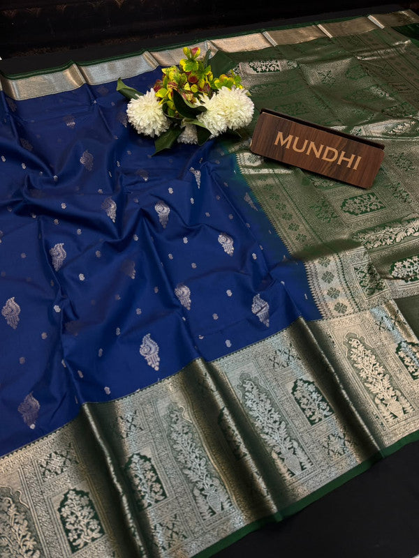 Vegan Silk Saree with |Zari Work for Women| VG102