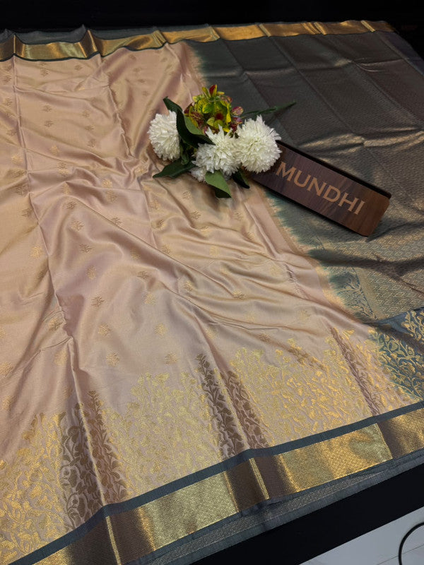 Vegan Silk Saree with |Zari Work for Women| VG109