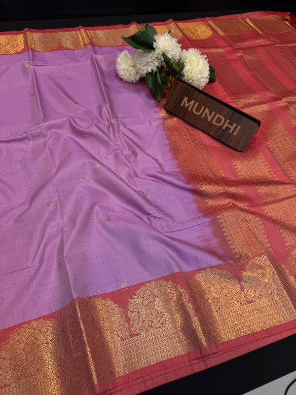 Vegan Silk Saree with |Zari Work for Women| VG113