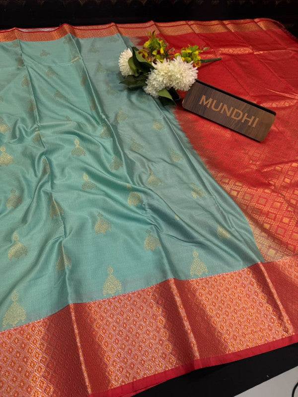 Vegan Silk Saree with |Zari Work for Women| VG115