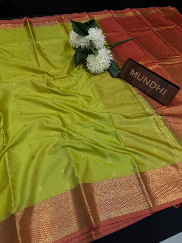 Vegan Silk Saree with |Zari Work for Women| VG119