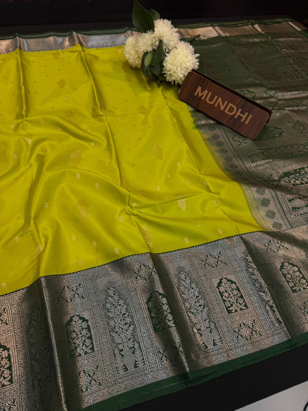 Vegan Silk Saree with |Zari Work for Women| VG130