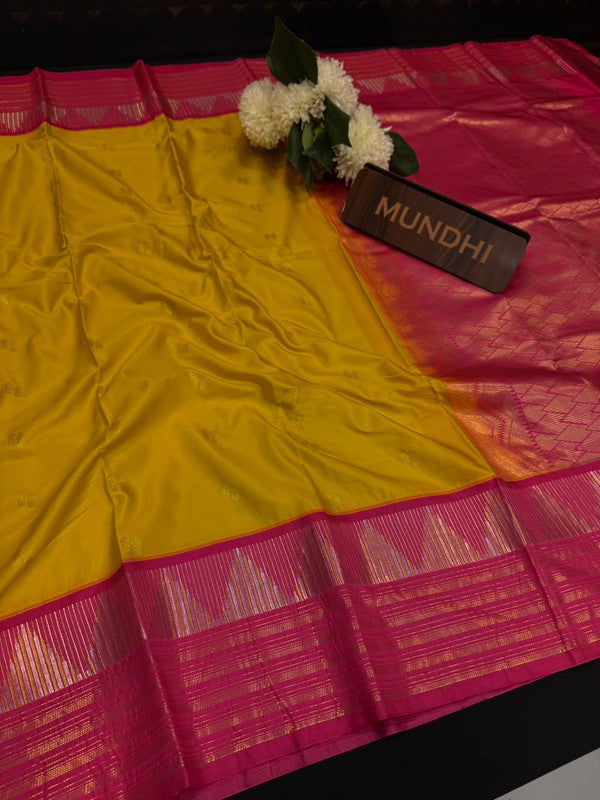 Vegan Silk Saree with |Zari Work for Women| VG134