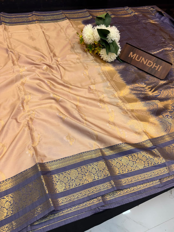 Vegan Silk Saree with |Zari Work for Women| VG139