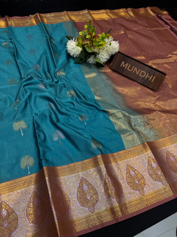 Vegan Silk Saree with |Zari Work for Women| VG147