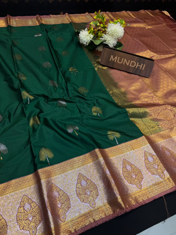 Vegan Silk Saree with |Zari Work for Women| VG150